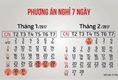 Thủ tướng chốt phương án nghỉ Tết Nguyên đán 2017