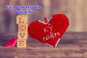 Trái tim khắc chữ >> Handmade Việt Nam